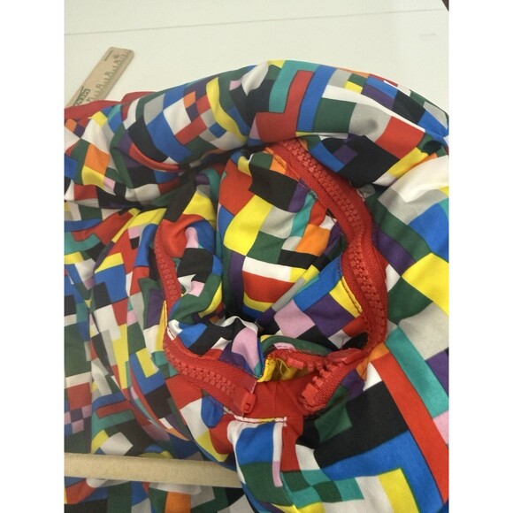 Lego Target Women's M Puffer Jacket Coat Vest Multicolor  Zip Off Sleeves Read - Picture 8 of 13